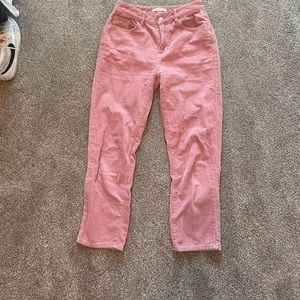 blush corduroy mom jeans